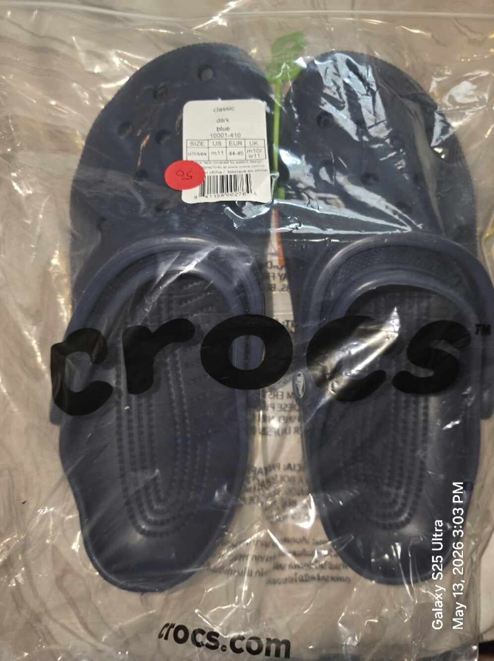 CROCS Dark Navy Blue. New In Plastic. NWT. Mens Size 11